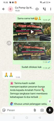 Testimonial Papan Bunga cibukamanah