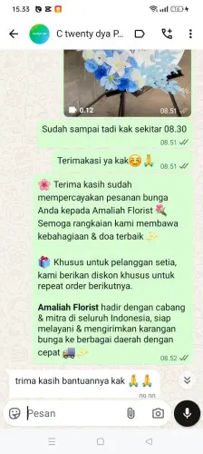 Testimonial Standing Flower cibukamanah